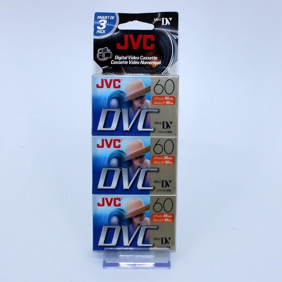 JVC Digital Video Mini DV Cassettes SP 60 min LP 90 min (Set of 3)) - Picture 1 of 2